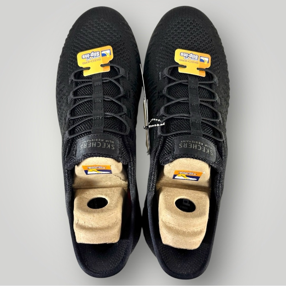 Skechers Slip-Ins Womens Size 9.5 Work Footwear Black Memory Foam - Picture 6 of 11